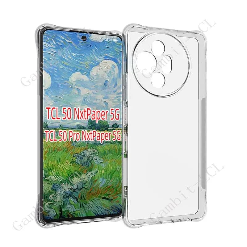 Per TCL 50 PRO NXTPAPER 5G 6.8 "2024 T803E, T803D Smartphone Telefono Protettivo Guscio Posteriore Custodia Morbida in TPU Antiurto