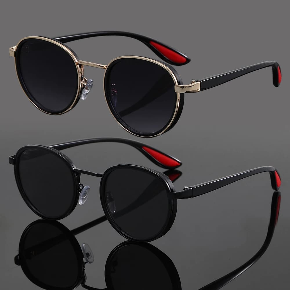 2 occhiali da sole alla moda per coppie, per feste estive, vacanze, golf, servizio fotografico decorativo, regalo per le vacanze per uomini e donne XE3822