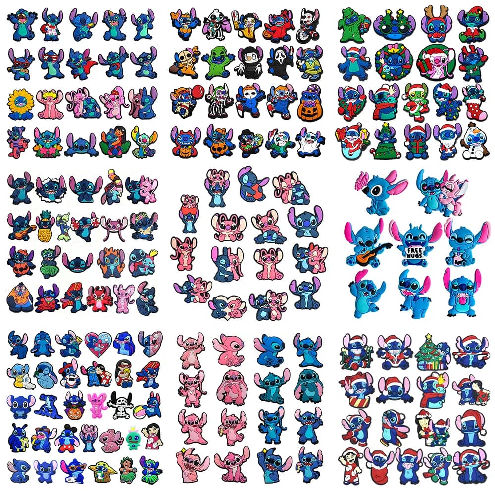 8-31Pcs Cartoon Shoe Charms Set Bubble Slides Clogs Sandals Shoes Accessories Decoration Buckle for Kids Friends Gift