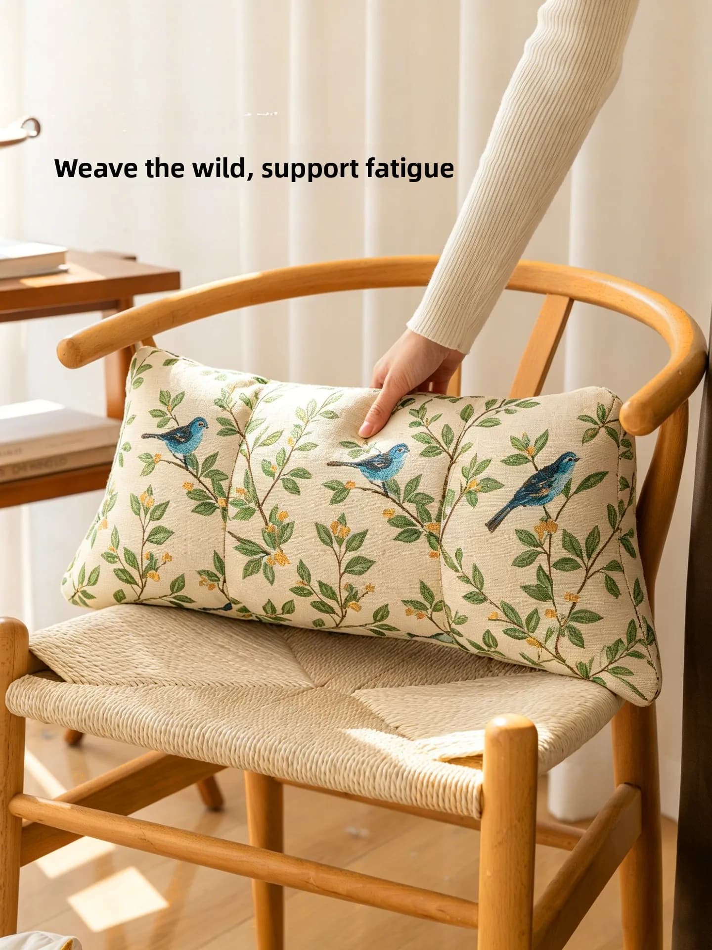 Cuscino di Supporto Lombare per Sedia da Ufficio, Cuscino per Sedia in Legno, Cuscino per Auto, Supporto Ergonomico Lombare in Morbido Velluto