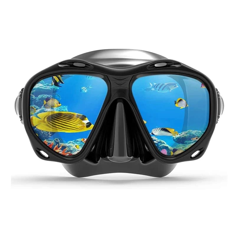 Professional Snorkeling Adult Sub Silicone Snorkeling Mask with Large Frame Tempered Glass for High Definition Swimming