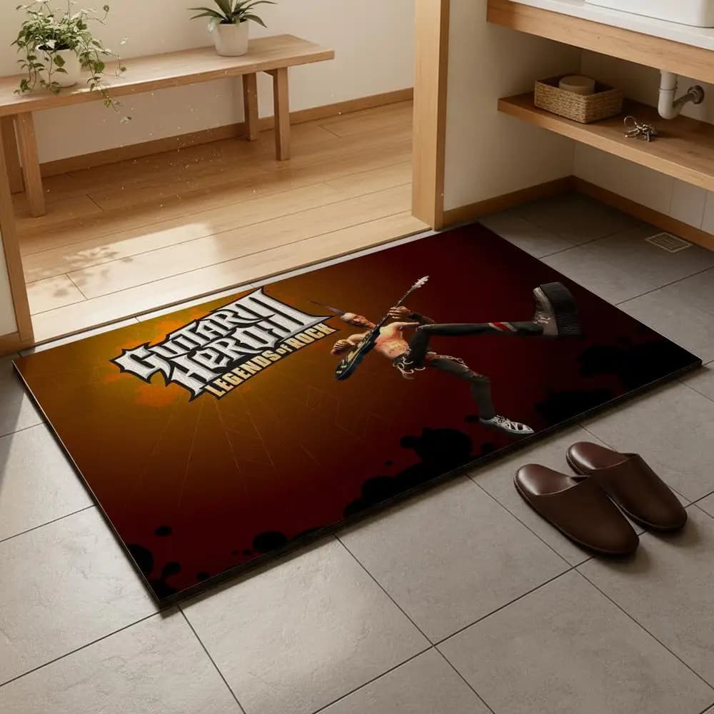 Tappetino da bagno in terra diatomacea, ad asciugatura rapida, assorbente, tappetino per la casa multiuso G-GuitarHero