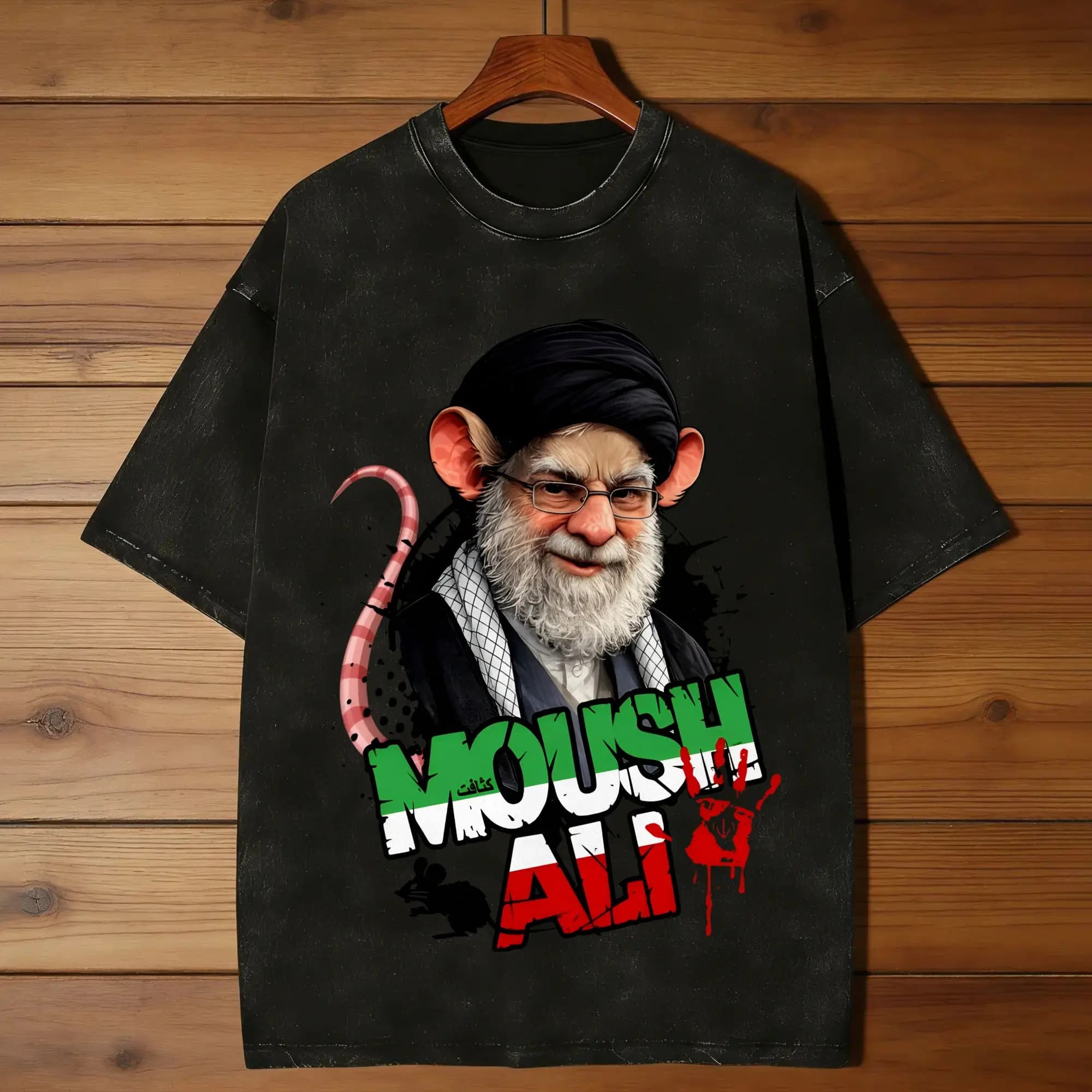 T-shirt da uomo Rat Ali Moush Ali Rat Doll, 100% cotone, divertente, girocollo, a maniche corte, estiva