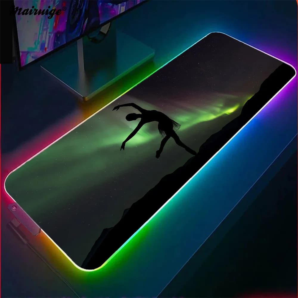 Tappetino per tastiera Mosepad forniture per ufficio Mauspads Gaming Ballet Dancer Computer Table Mouse Carpet accessori per Desktop tappetini da gioco