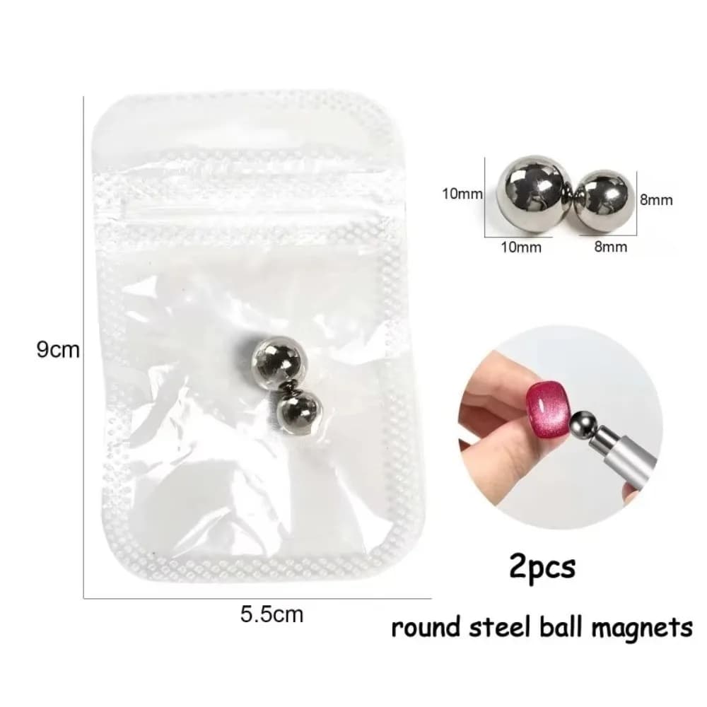 Strumento Magnetico per Nail Art Effetto Occhio di Gatto, Bastoncino Magnetico a Doppia Testa Multifunzionale e Rinforzato