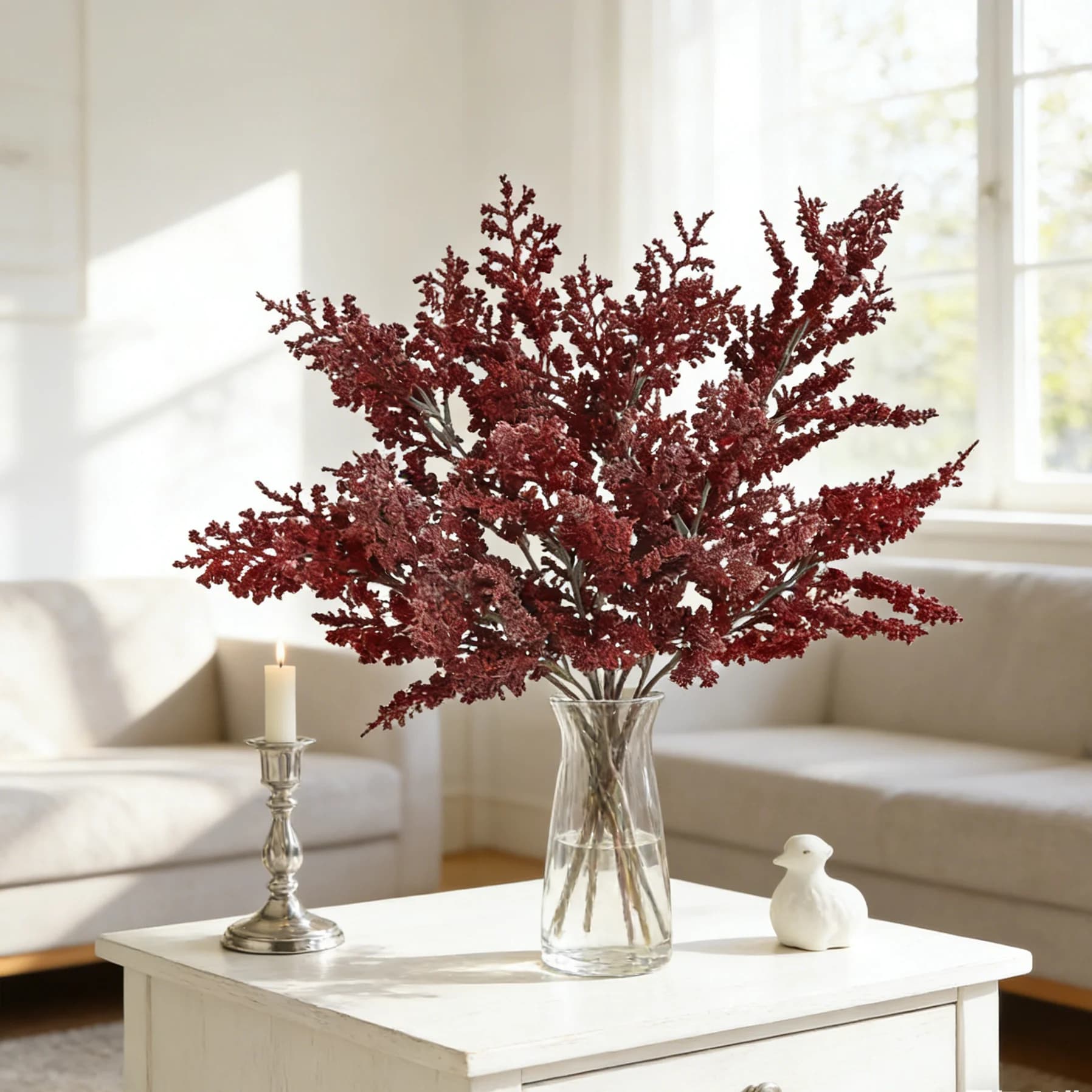 Artificial Silk Plants Grass Holiday Wedding Home Dining Table Vase Decor Bridal Bouquet Outdoor Yard Garden DIY Decorative Prop