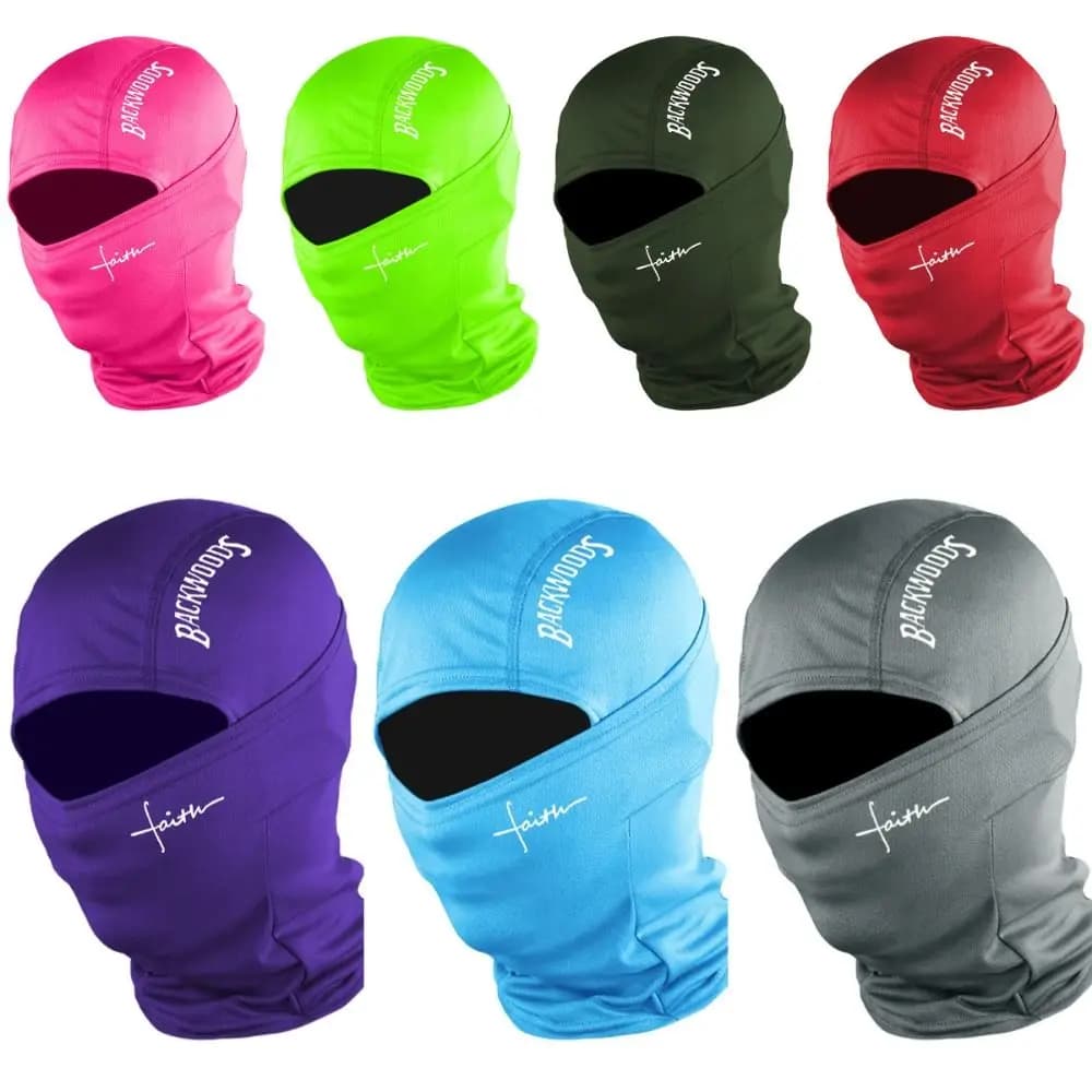 Printed Design Balaclava Hat Red Heart Pattern Letter Print Full Face Mask Windproof Material Dustproof Feature