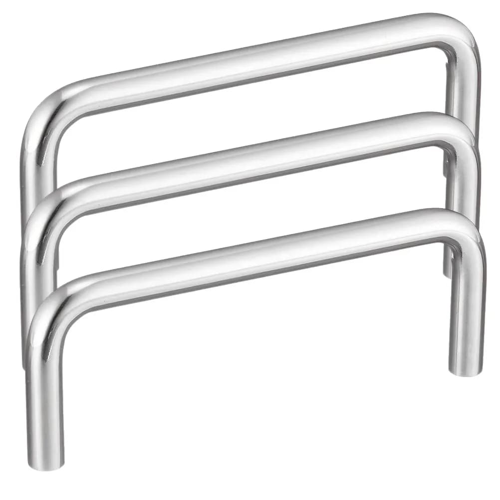 Set di 3 maniglie per ante e cassetti, eleganti maniglie a U in metallo per armadi, credenze e porte in vetro, kit di ferramenta decorativa