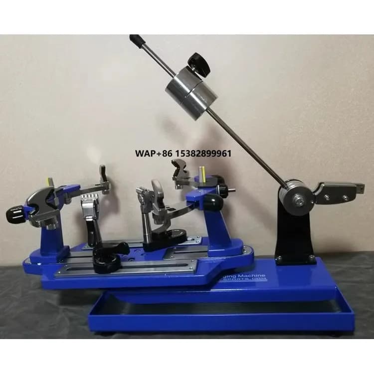 Macchina per Incordatura Manuale Computerizzata TOP 9-102 LB per Racchette da Badminton e Tennis con Morsetti Antiscivolo a 5 Denti e Motore