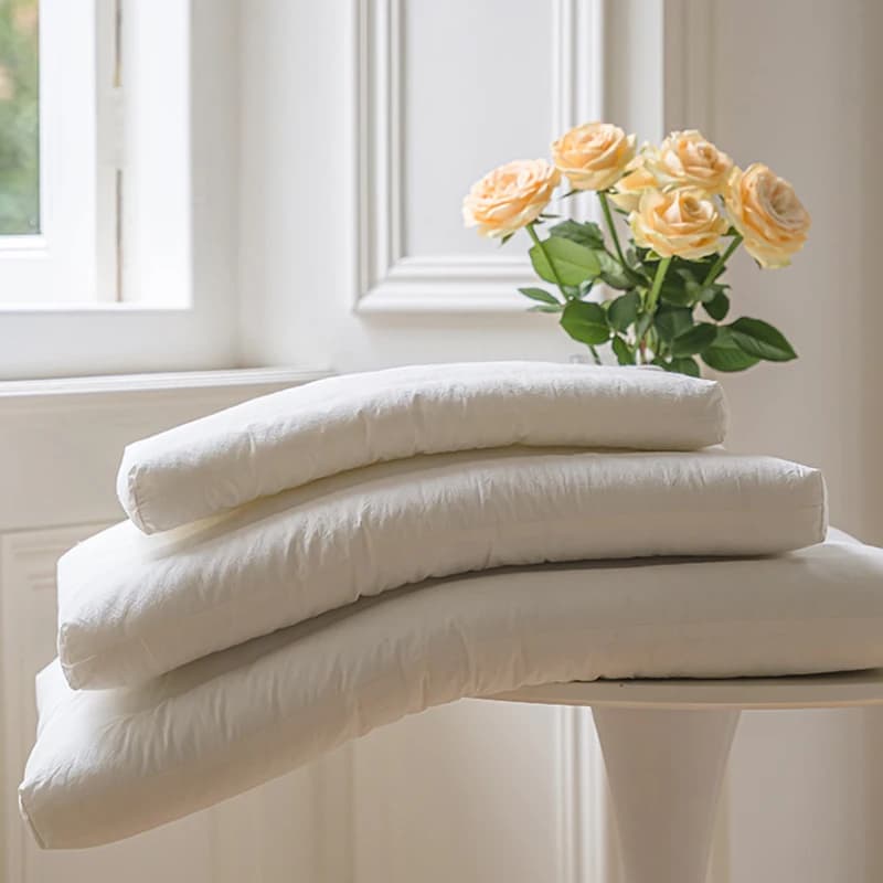 Low Pillow Cotton Fiber Rectangular Soft S Aid Single Person Whole Head Children's Flat Ne Support Thin Model