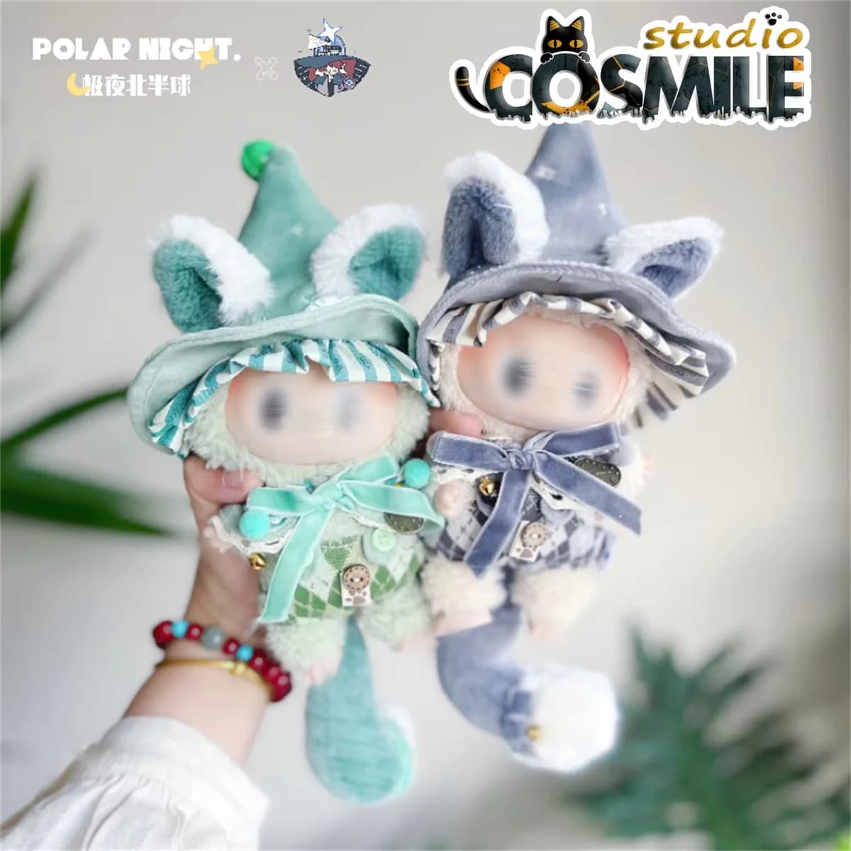 Ojamajo Majo Gatto Coniglio Strega Accademia Halloween Mago Cappello Costume Peluche 10 cm o 17 cm Vestiti per bambole JY
