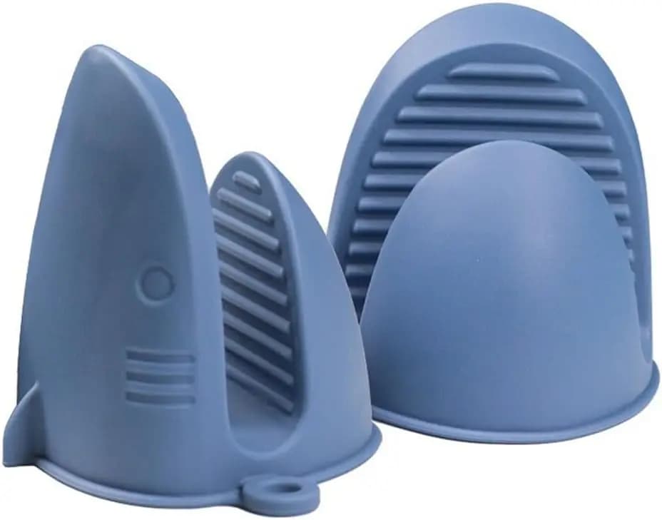Silicone Oven Gloves Heat Resistant for Air Fryer, Cooking and Use in Kitchen, Blue