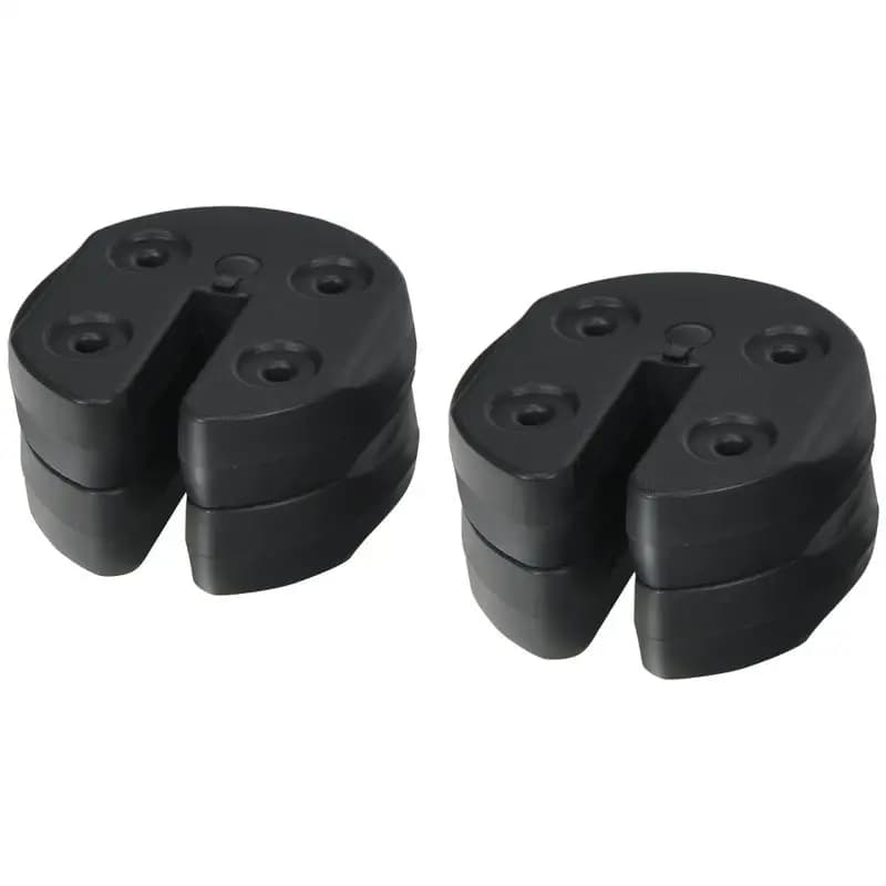 Set of 4 Canopy Weights 20lbs Weight Plate Kit with No-Pinch Design