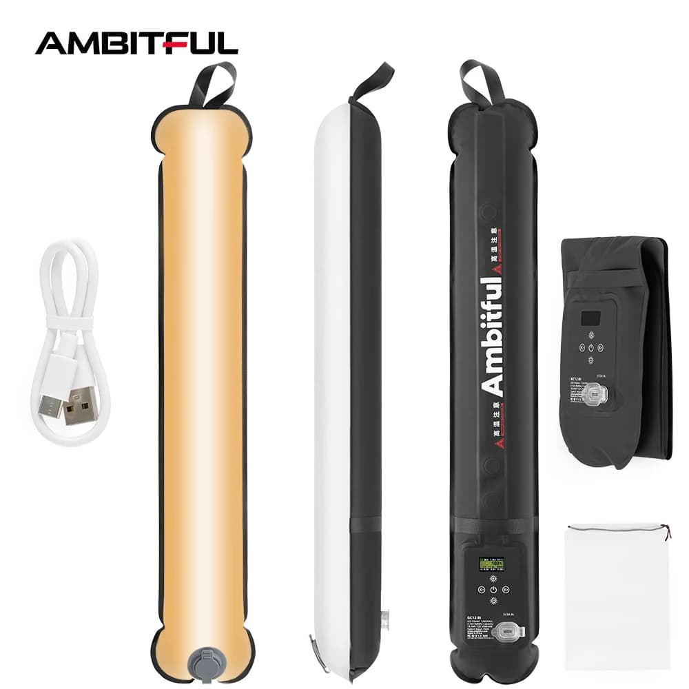 Ambitful GC12 Gold Crow 12 Flexible Light for Photo Light Air Light 2700K-6500K Portable Inflatable LED Downlight
