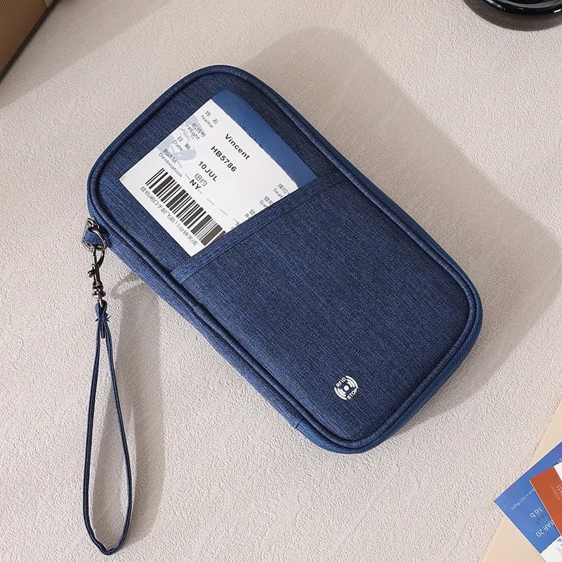 Porta Passaporto per Viaggi d'Affari con Scomparti Multifunzionali per Carte e Organizzatore Portafoglio