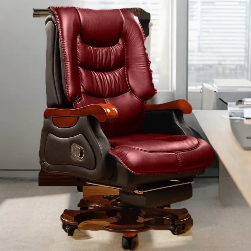 Sedia Ofice in pelle Executive Office Chair Ruote Gaming Pc Comfort Reclinabile Design Nordic Sedia Da Ufficio Mobili per la casa
