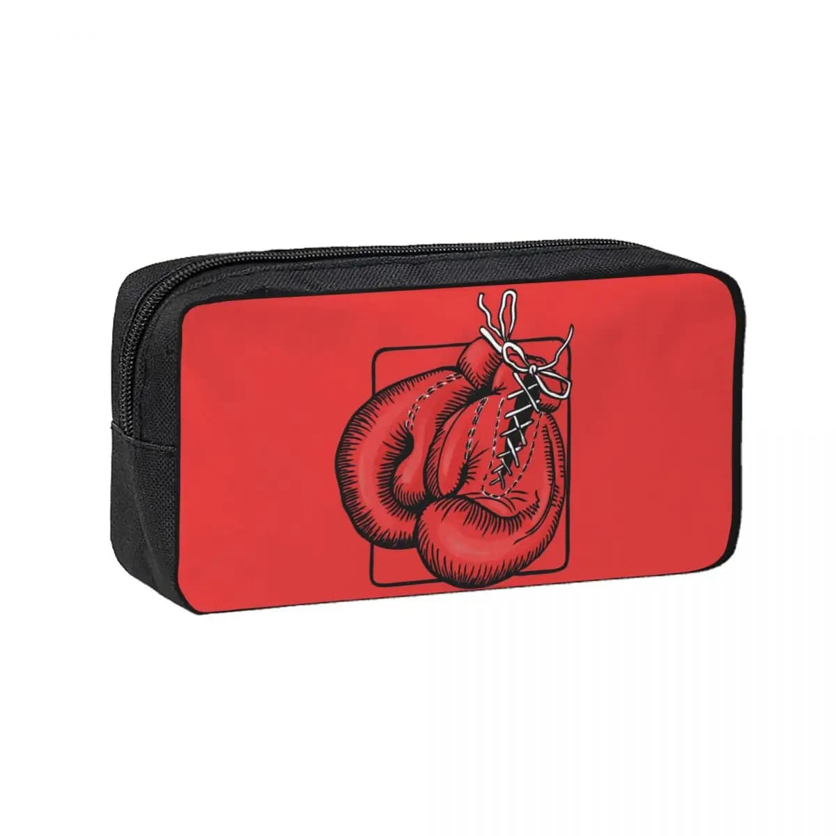 Red Boxing Gloves Pencil Cases for Student Gifts Pen Box Pencil Bag Big Capacity Pencil Pouch Storage Stationery Supplies
