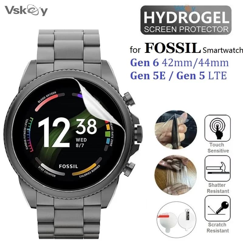 10PCS TPU Idrogel Protezione Dello Schermo Morbido per Fossil Gen 6 44mm 42mm Fossil Gen 5 Lte 5E Smart Watch HD Pellicola Protettiva Trasparente