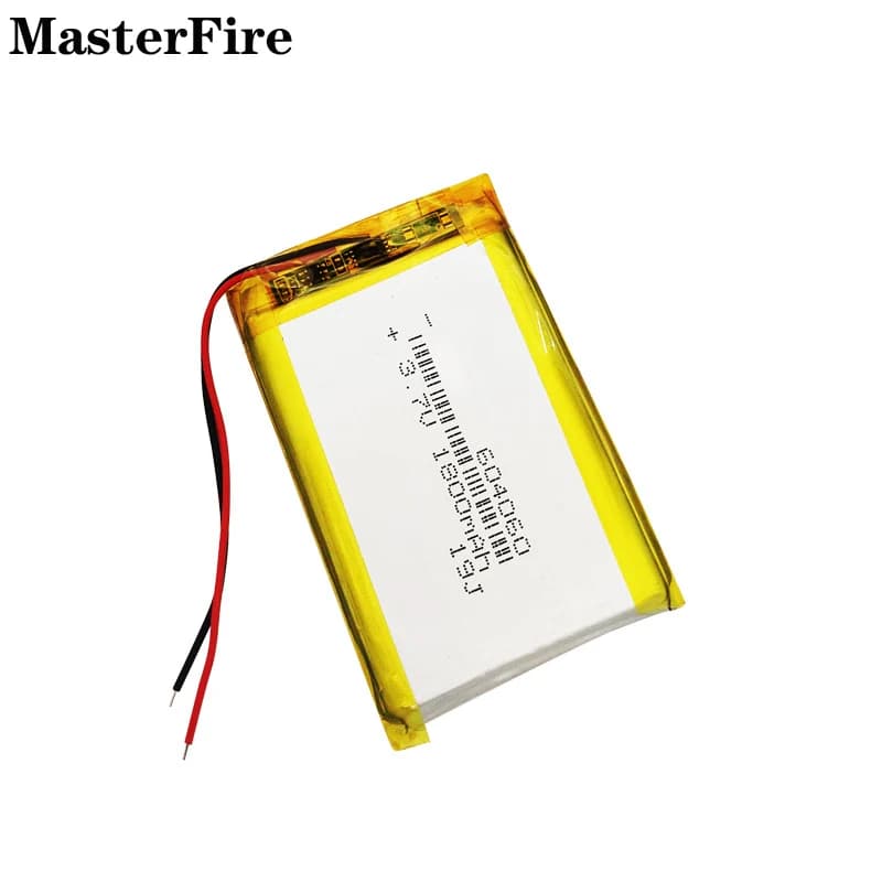 3.7 V 1800 mAh 604060 lithium polymer rechargeable battery for GPS navigator Dashcam Driving recorder Music player PAD batteries
