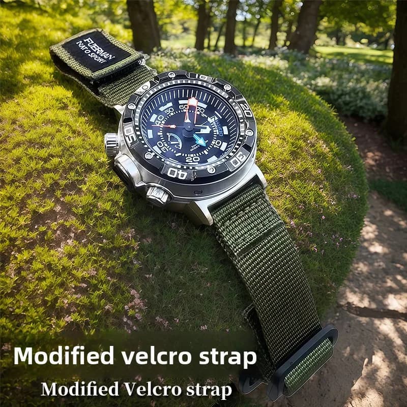 Suitable for Citizen Diving Monster BN2021/2024/2029 Modified Velcro Nylon Watch Strap