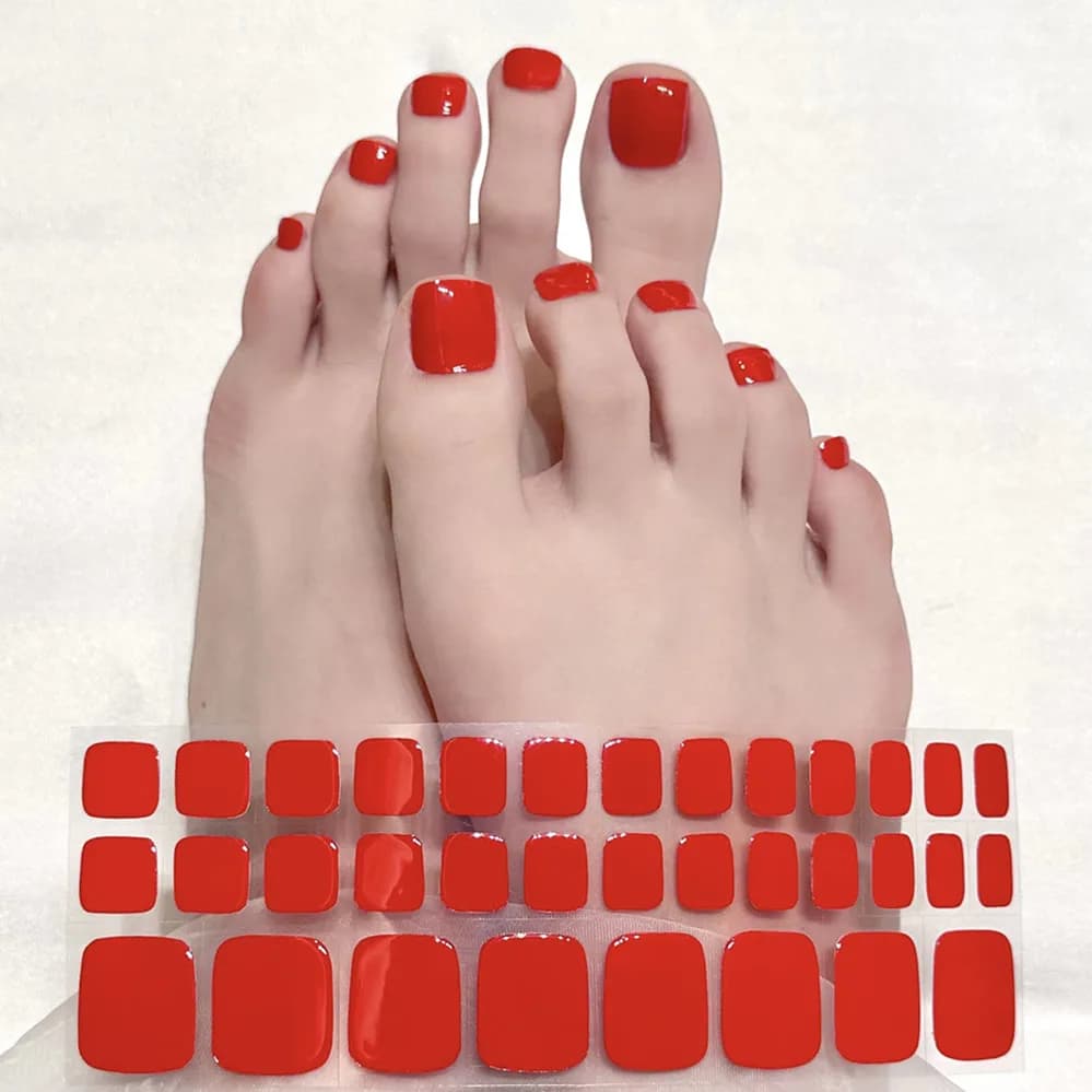 34 punte adesivo per unghie in gel semimerizzante per dita dei piedi dura con lampada UV adesivi in gel polimerizzante coreano semi curato per unghie in gel per unghie