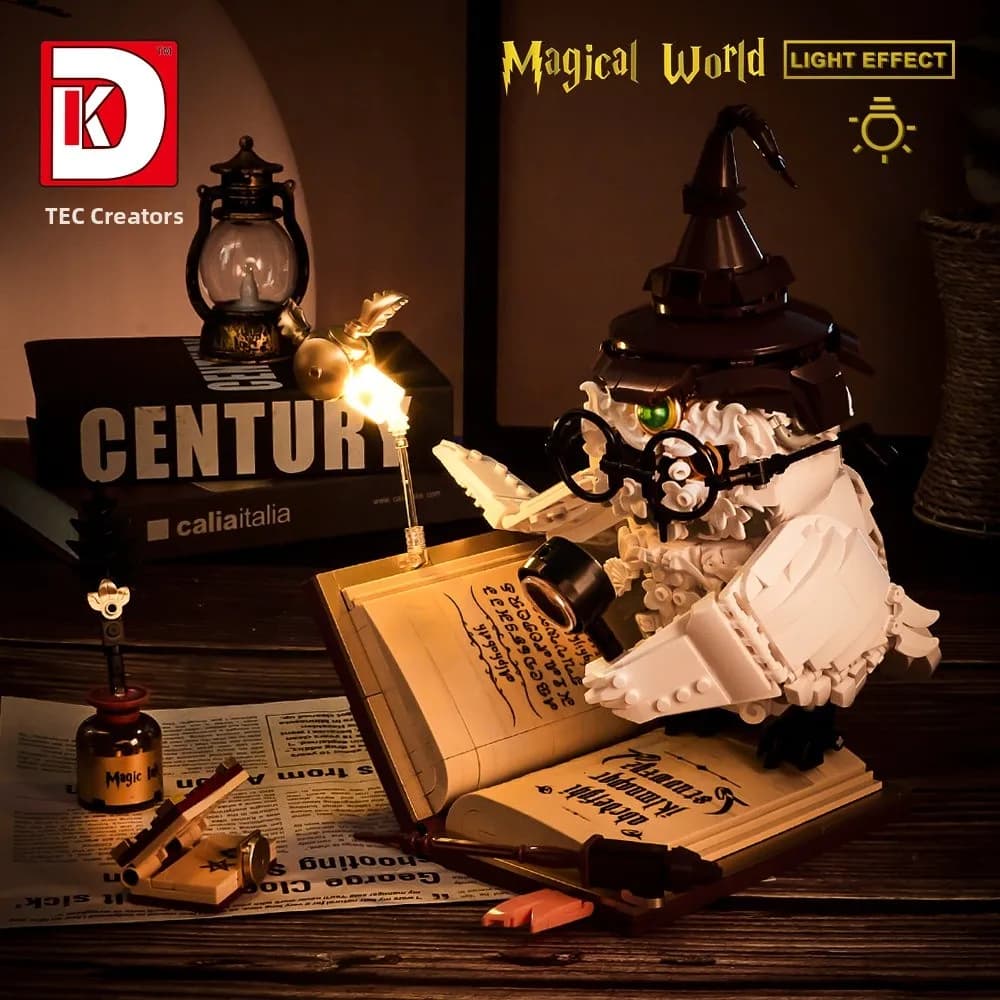 Magic Owl Doctor Hyde - Set di Costruzioni con Blocchi Magnetici e Accessori per Figure, Giocattolo Trendy, Pezzo da Esposizione a Forma di Cane Volante