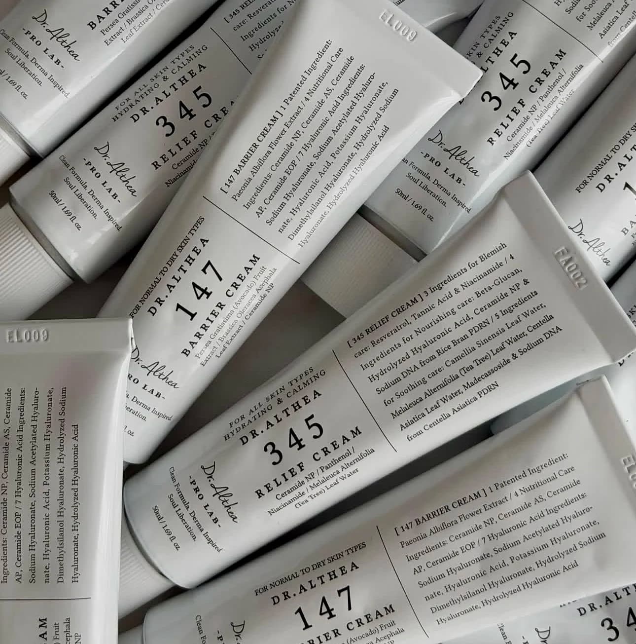 Crema Viso Originale Coreana Dr.Althea 147 Barrier 345 Relief Cream, Crema Antiossidante, Essenza Idratante Riparatrice Intensiva