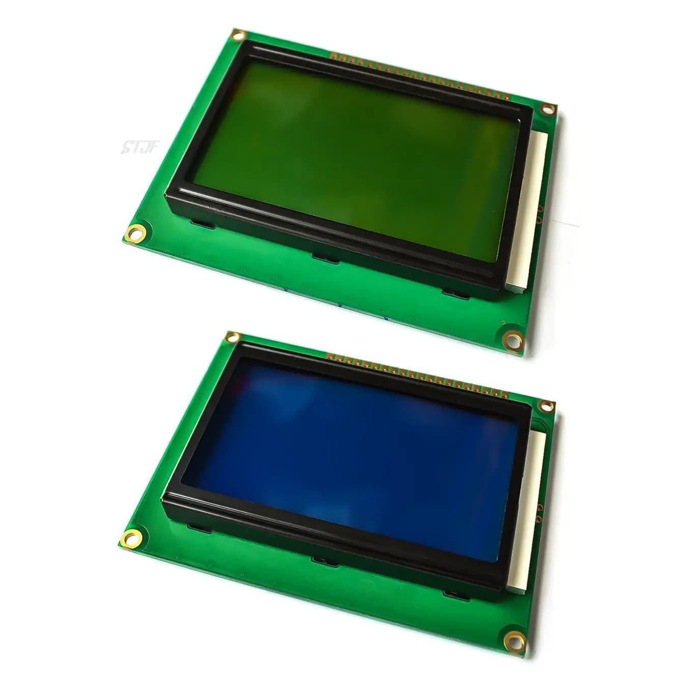 Scheda LCD giallo verde blu schermo 12864 128 x64 5V schermo blu display ST7920 modulo LCD per arduino 100% nuovo originale