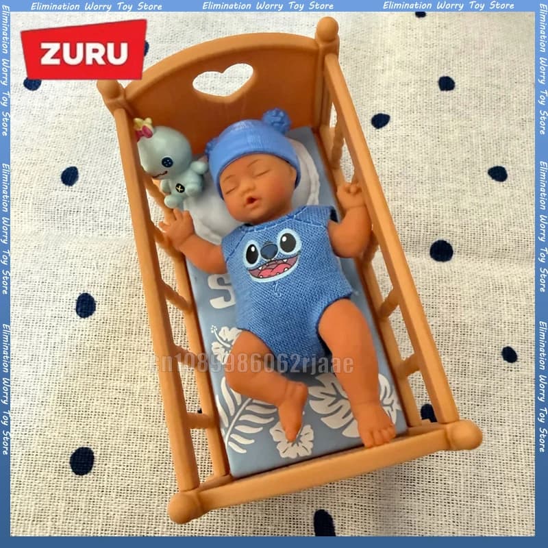 ZURU Disney My Mini Baby Blind Box Action Figure Collectible Surprise Toy Soft Silicone Dress-Up Doll Interactive Role Play Doll