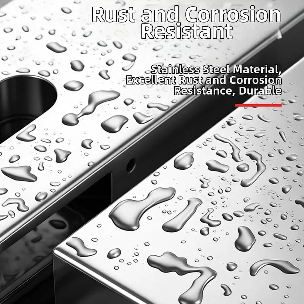 Stainless Steel Lock Box Symmetrical Double Sided Opening Adjustable Gap Lock Mounting Boxes Smart Lock Box Old Door Renovation