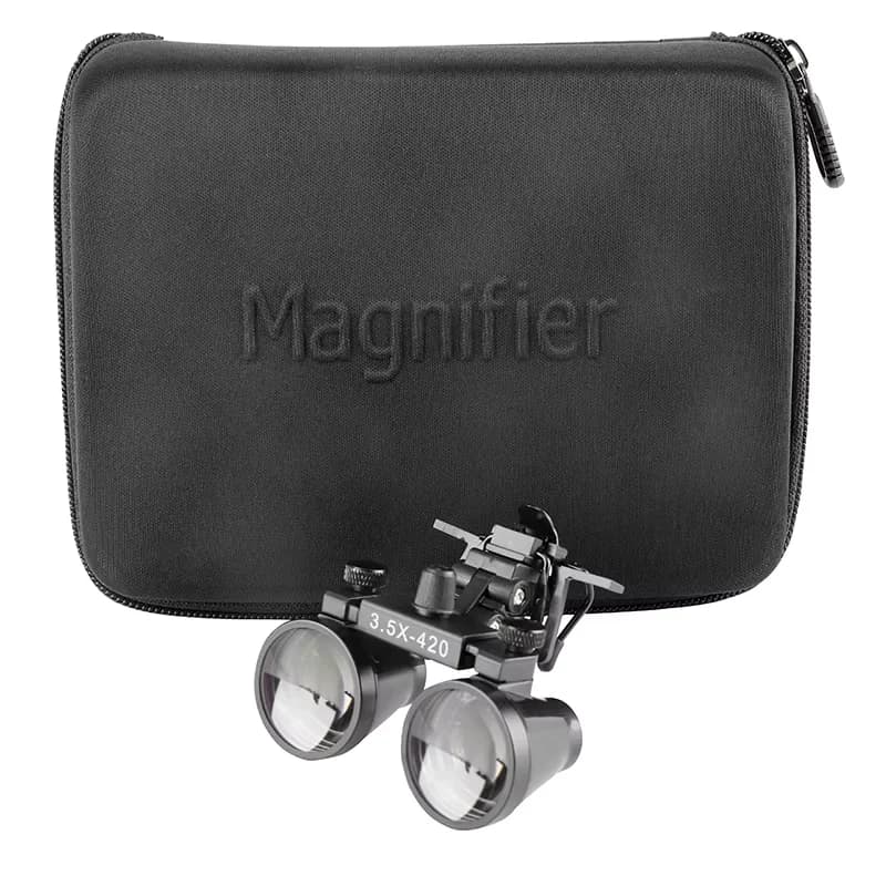 2.5X 3.5X lenti d'ingrandimento dentali Clip in metallo binocolo occhialini dentali occhiali da odontoiatria lente d'ingrandimento chirurgica