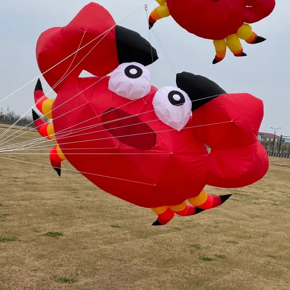 Large 4m Crab Line Laundry Kite Pendant Soft Inflatable 40D Nylon Show Kite