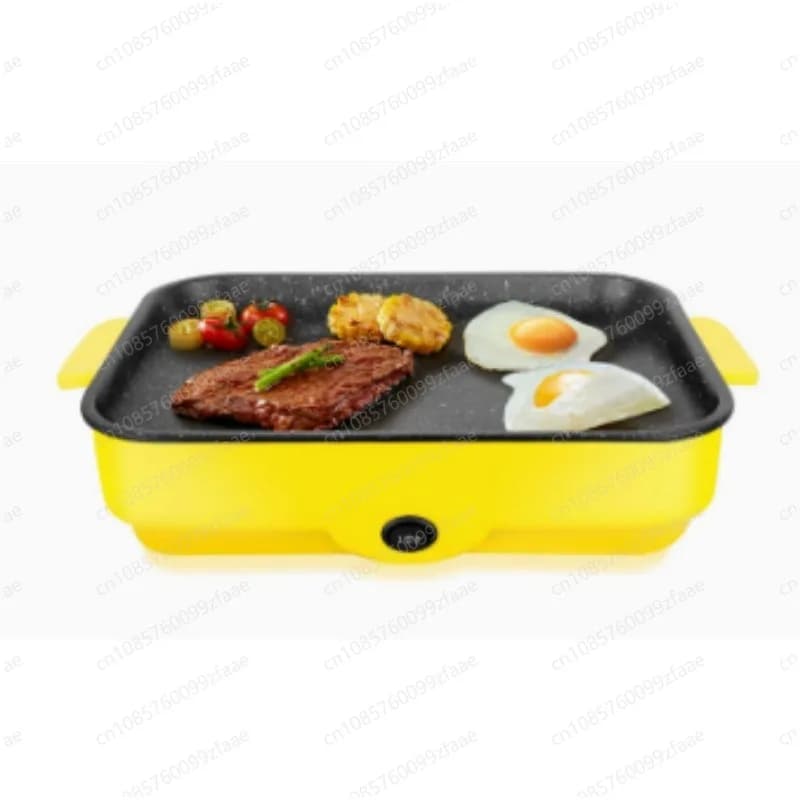 Household Electric Grill Pan Mini Barbecue plate 2 Gears Firepower control Non-stick Smokless Steak Omelette Frying pan Skillet