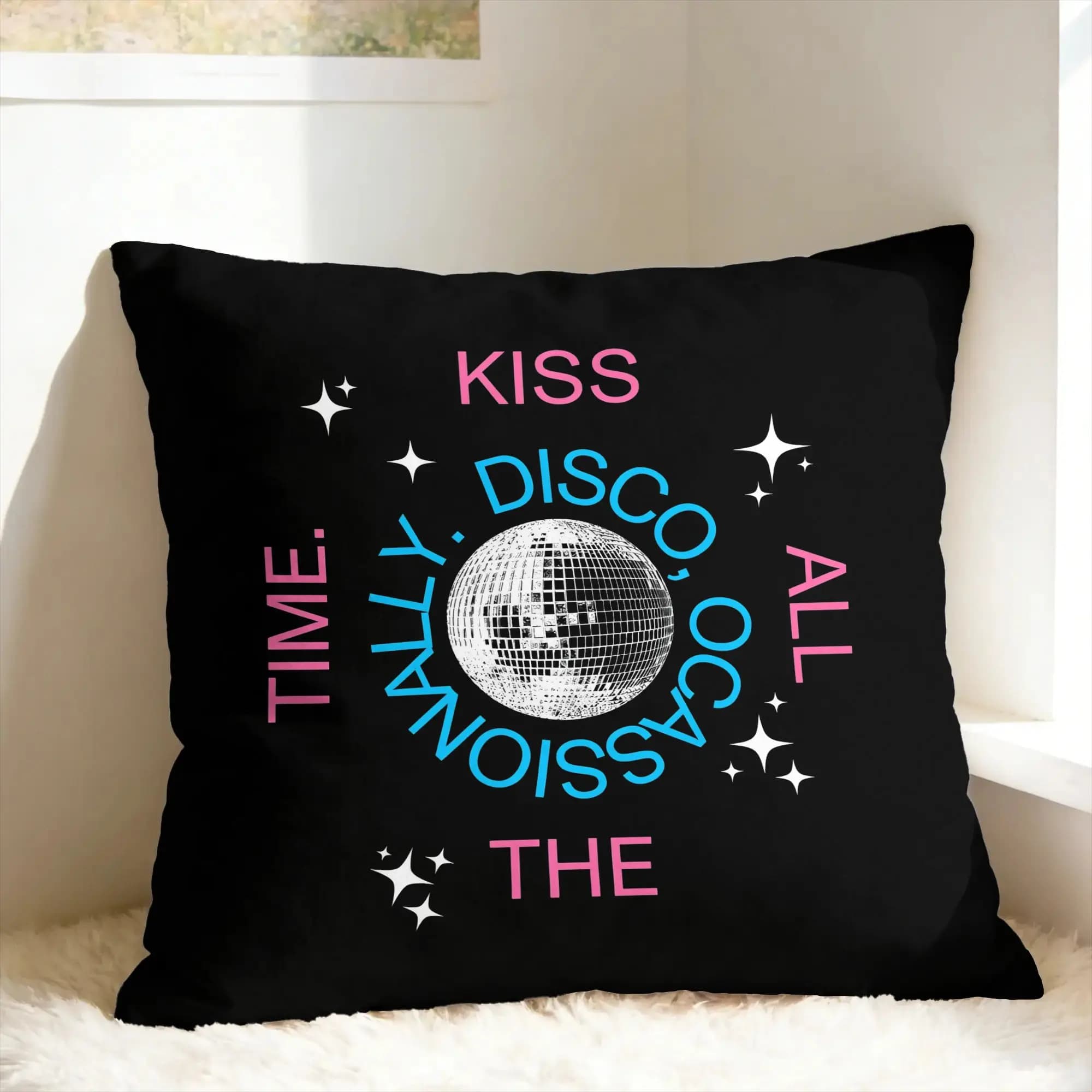 Federa per cuscino Singer H-Harrys S-Styles Kiss Al the Time, federa decorativa per divano, letto, soggiorno