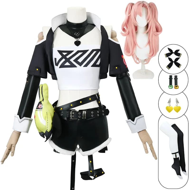 Zenless Zone Zero Nicole Demara Cosplay Costume Wig Game ZZZ Clothes Women Halloween Carnival Party Role Playing Outfits