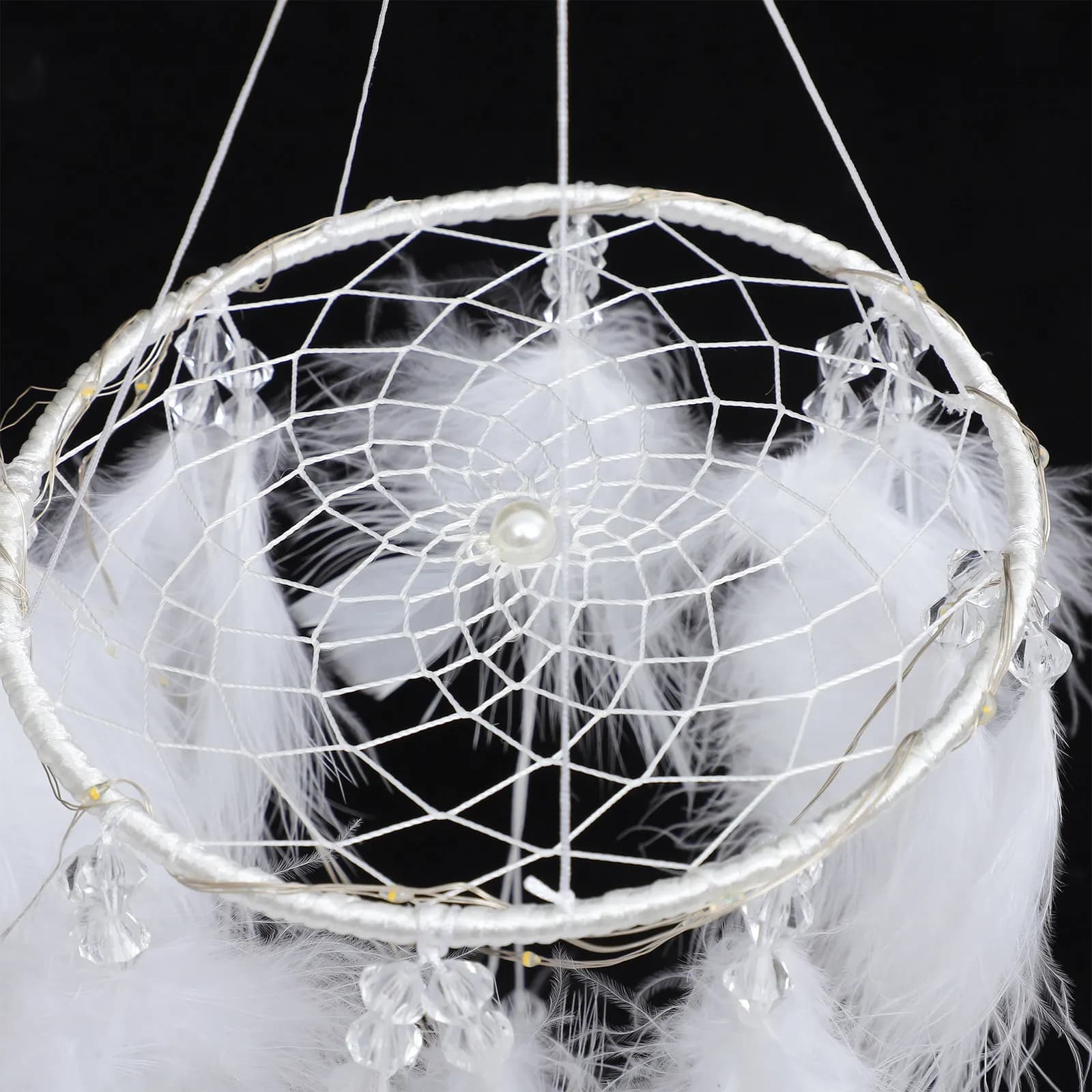 Dream Catcher Feather Wind Chime Hanging Pendant Boho Decor for Bedroom Car Home Party Gift