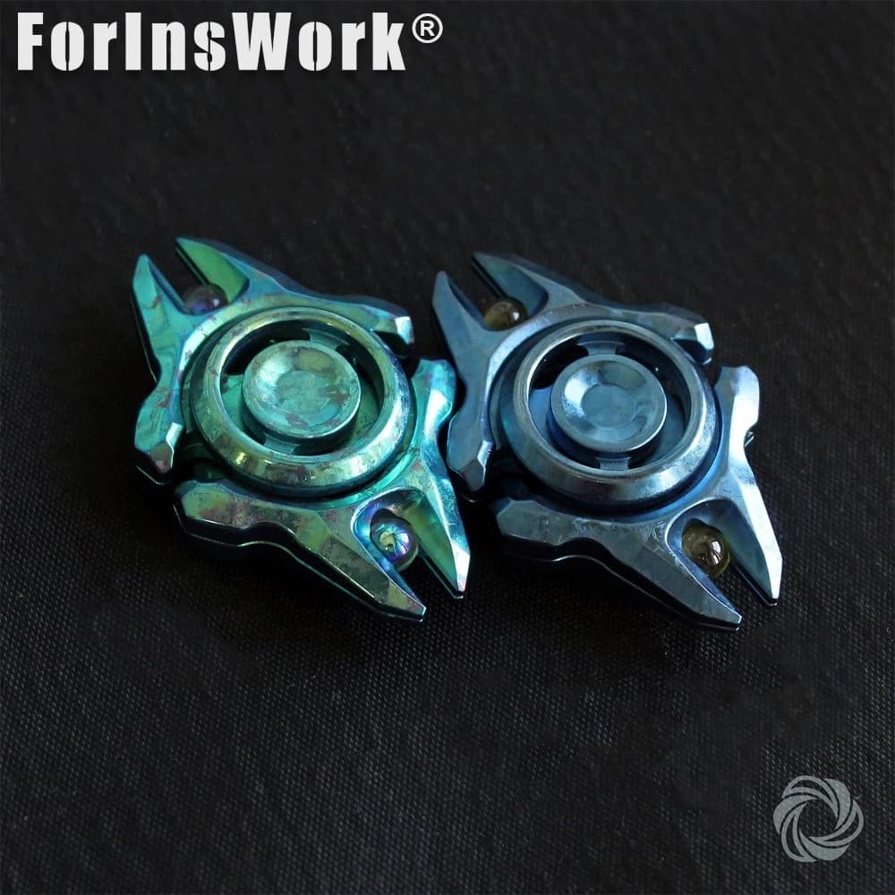 Mobius EDC Arco lungo Cristallo di ghiaccio Titanio Spinner Fidget Spinnner Giocattolo antistress Fidget Spinner