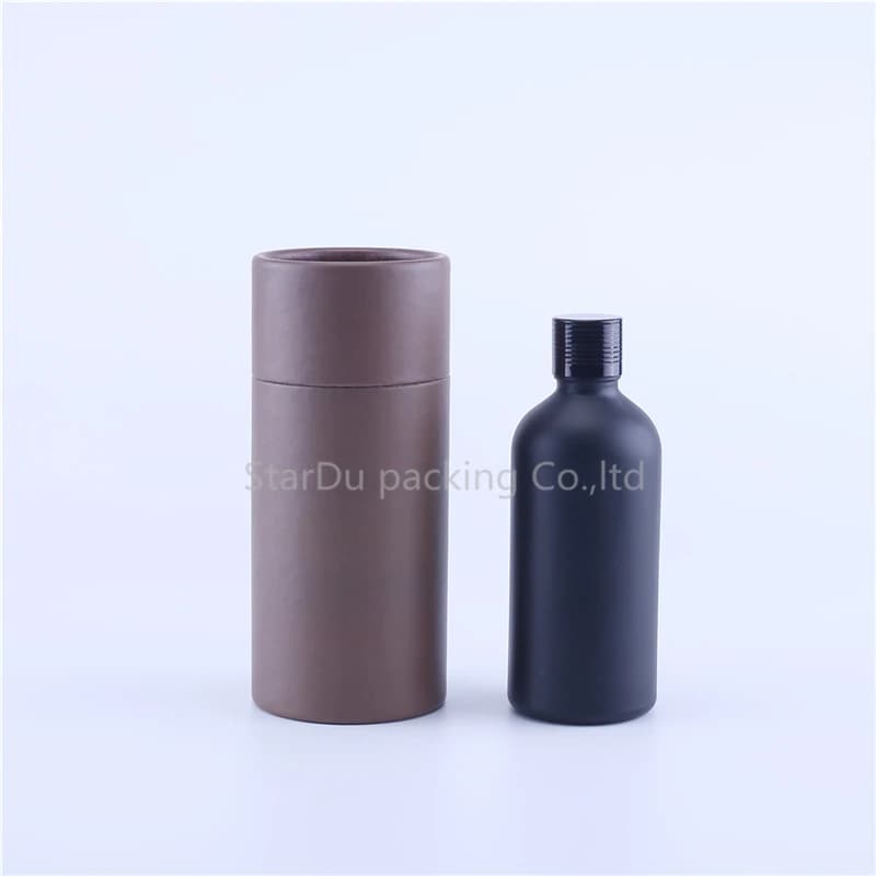 Bottiglie contagocce con orifizio Euro Contenitori per fiale per pipette per aromaterapia liquida per olio essenziale / Vetro nero 5 pezzi 100 ml Ambra vuota