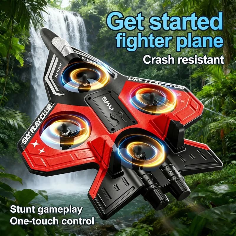 YP3 Aliante RC Drone Elicottero con Luce Volante RC Hobby Jet Aereo 2.4G Stunt Schiuma di Controllo Remoto Aereo Da Caccia Giocattolo Drone