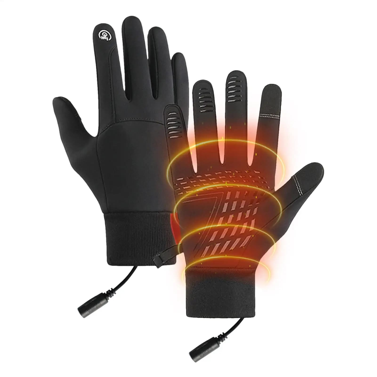 Winter Gloves USB heater for Men and Women, Touchscreen, for Hiking, Skiing, Fishing and Cycling