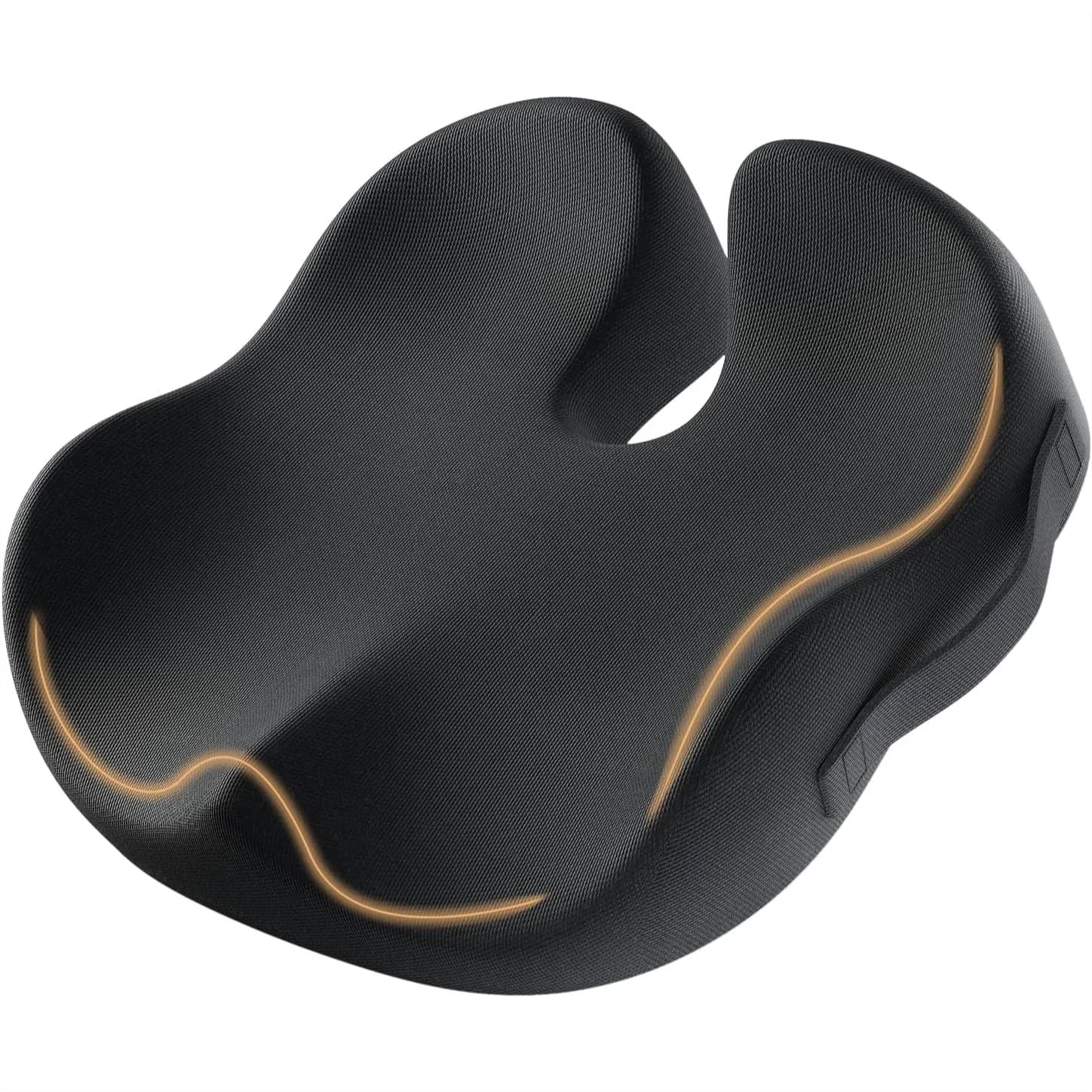Ergonomic Seat Cushion for Sciatica Relief, Memory Foam Coccyx Cushion with U-Shape Design for Office Chair, Car, Home Use