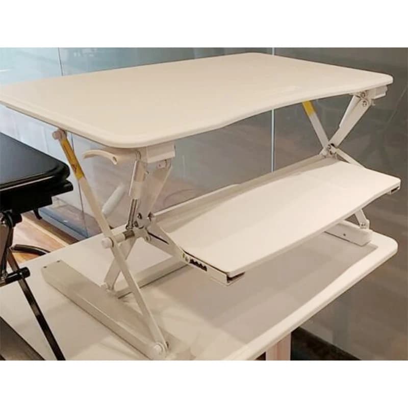 Supporto per laptop regolabile e pieghevole Convertitore da scrivania Sit-Stand nero/bianco