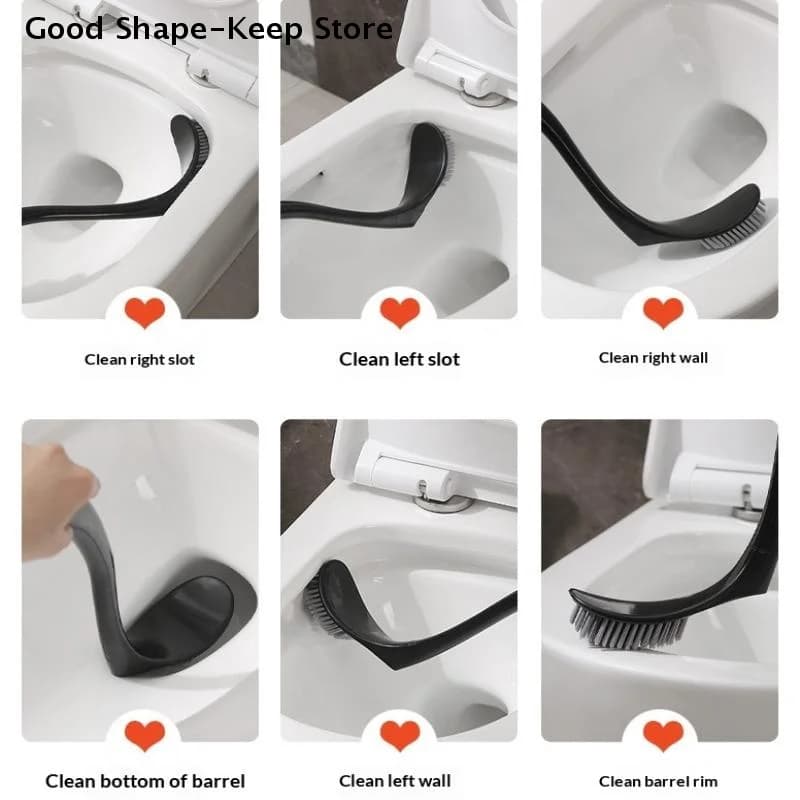 Sturalavandini in Plastica, Strumento per la Pulizia Domestica, Spazzola per WC Carina con Manico Lungo a Forma di Cigno, Accessori per il Bagno