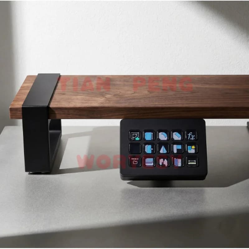 WYORESY precise ergonomic under desk bracket for Elgato Stream Deck MK2 fits stream controller for punch free hidden mounting