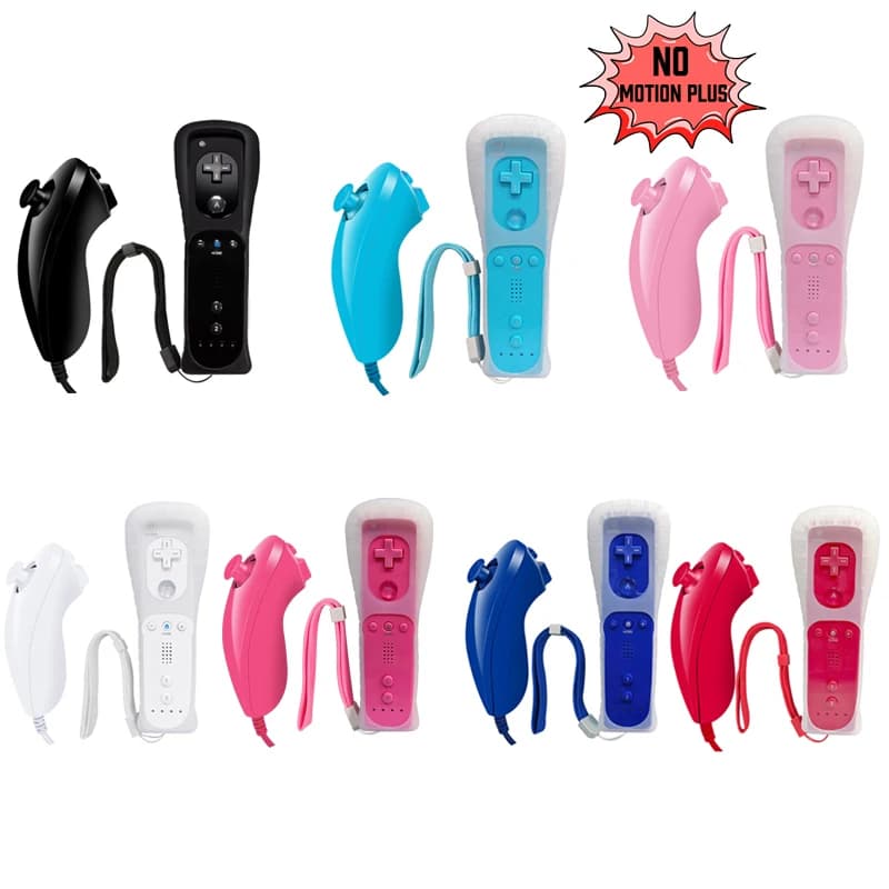 Telecomando senza Motion Plus per gamepad remoto Wii per controllo giochi Nintendo Wii con custodia in silicone