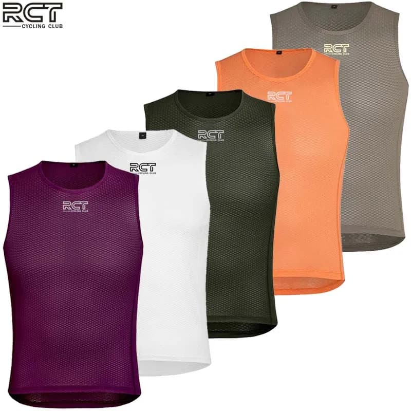 RUNCHITA Team Cycling Cyclisme Cycling Base Layer Sleeveless Men‘s Cycling Underwear Quick Dry Deportes y Fitnes Ropa Ciclismo