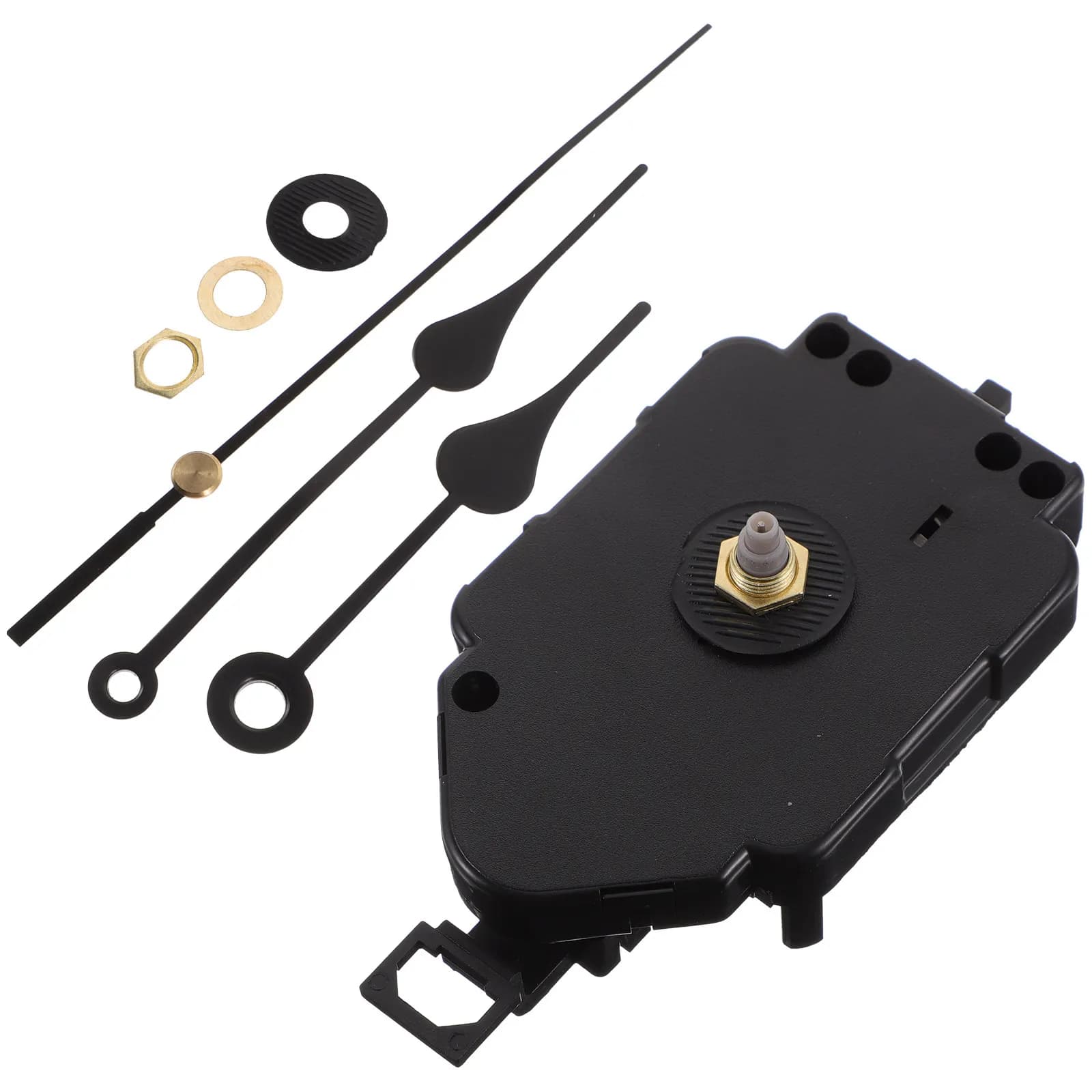 Set di Lancette e Motore per Orologio, in Plastica Resistente, Antiruggine, Silenzioso, Movimento al Quarzo Preciso per Riparazione e Assemblaggio Fai-da-Te di Orologi da Parete