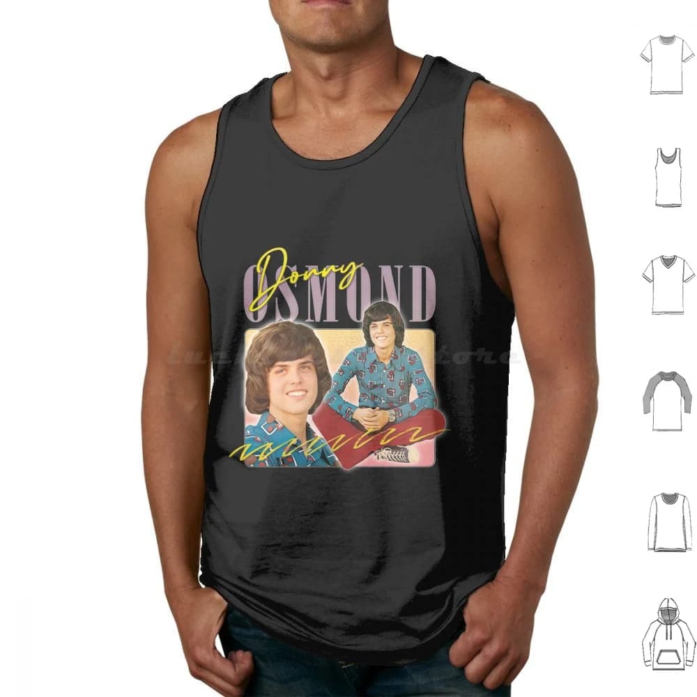 Donny Osmond Retro anni '70 Estetico Fan Design Canotte Stampa Cotone Donny Osmond anni '70 anni '70 Bambino anni '70 Cultura pop Stile anni '70