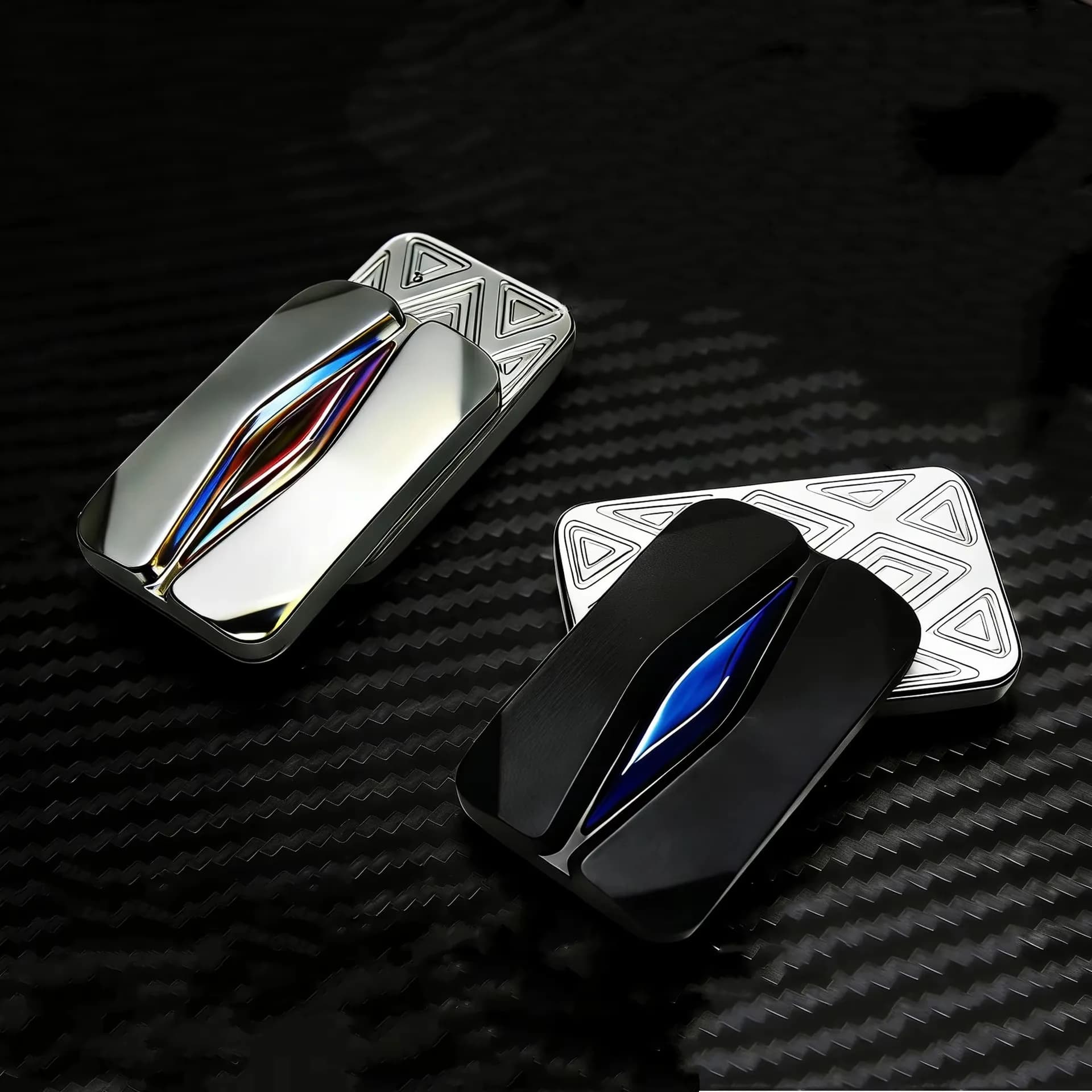 Giocattolo Antistress in Metallo EDC, Slider Portatile per Dita, Gioco da Scrivania per Adulti, Sollievo da ADHD e Ansia, Regalo per l'Ufficio