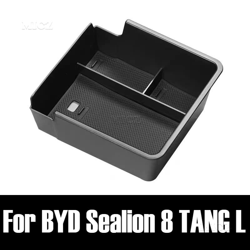 Per BYD Sealion 8 TANG L 2025 2026 Accessori Auto Console Centrale Vassoio Bracciolo Scatola di Immagazzinaggio Organizzatore Interni Stivaggio Riordino
